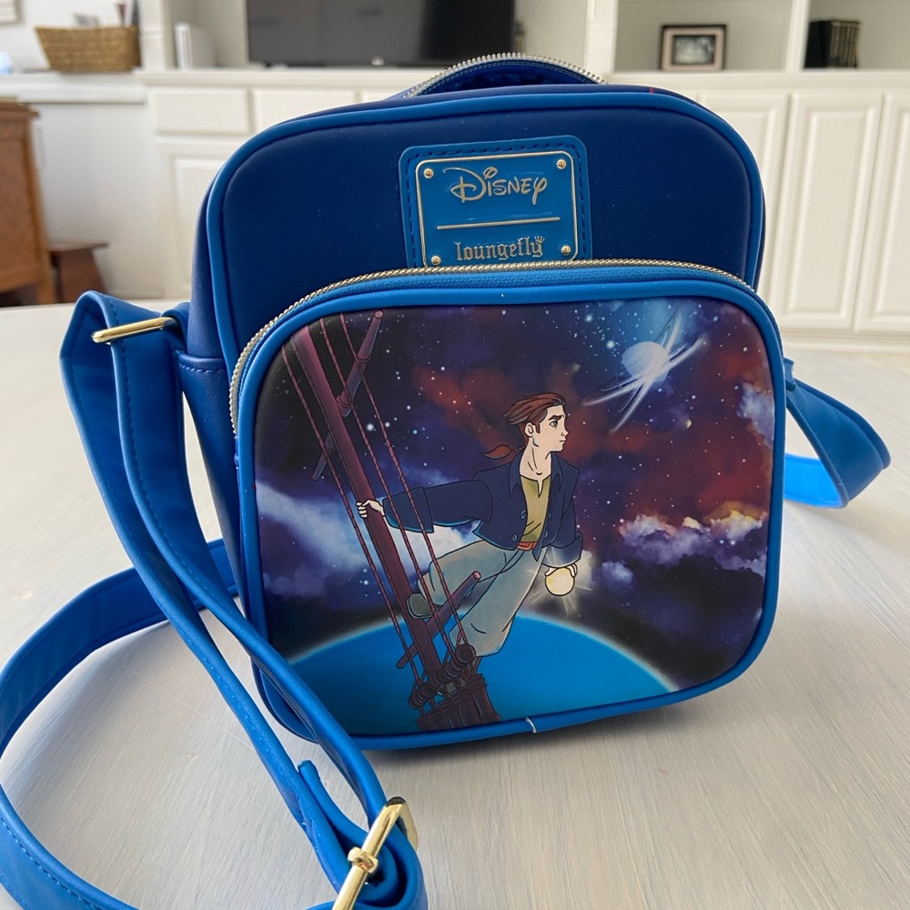 Loungefly Blue Disney Treasure Planet Mini Crossbody Bag